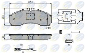 COMLINE CBP21735 - PASTILLAS DE FRENO COMLINE