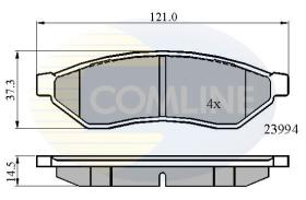 COMLINE CBP01190 - PASTILLAS DE FRENO COMLINE