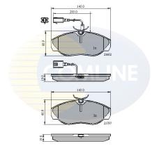 COMLINE CBP11031 - PASTILLAS DE FRENO COMLINE