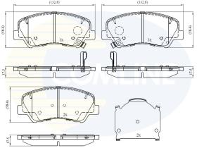 COMLINE CBP32493 - PASTILLAS DE FRENO COMLINE