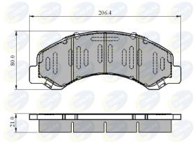 COMLINE CBP3919 - PASTILLAS DE FRENO COMLINE