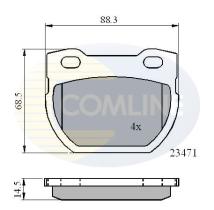 COMLINE CBP01078 - PASTILLAS DE FRENO COMLINE