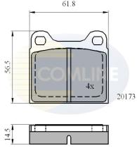 COMLINE CBP0731 - PASTILLAS DE FRENO COMLINE