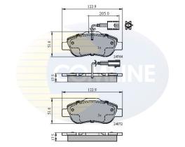 COMLINE CBP11600 - PASTILLAS DE FRENO COMLINE