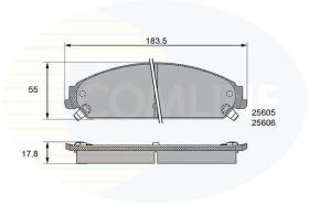 COMLINE CBP36086 - PASTILLAS DE FRENO COMLINE