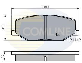 COMLINE CBP0195 - PASTILLAS DE FRENO COMLINE