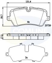 COMLINE CBP02256 - PASTILLAS DE FRENO COMLINE
