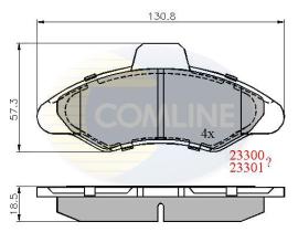 COMLINE CBP0393 - PASTILLAS DE FRENO COMLINE