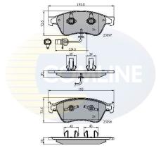 COMLINE CBP11740 - PASTILLAS DE FRENO COMLINE