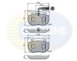 COMLINE CBP1401 - PASTILLAS DE FRENO COMLINE