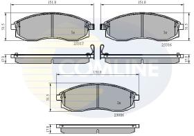COMLINE CBP3776 - PASTILLAS DE FRENO COMLINE