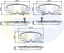 COMLINE CBP32248 - PASTILLAS DE FRENO COMLINE
