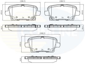 COMLINE CBP32384 - PASTILLAS DE FRENO COMLINE