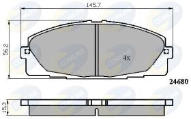 COMLINE CBP01706 - PASTILLAS DE FRENO COMLINE