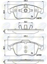 COMLINE CBP02162 - PASTILLAS DE FRENO COMLINE