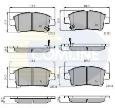 COMLINE CBP31155 - PASTILLAS DE FRENO COMLINE