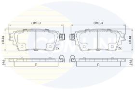 COMLINE CBP02487 - PASTILLAS DE FRENO COMLINE