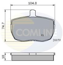 COMLINE CBP0319 - PASTILLAS DE FRENO COMLINE