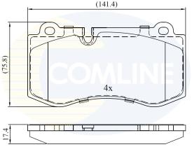 COMLINE CBP06020 - PASTILLAS DE FRENO COMLINE