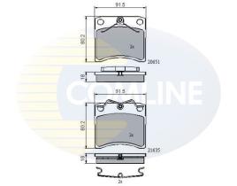 COMLINE CBP0953 - PASTILLAS DE FRENO COMLINE