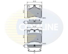 COMLINE CBP0953 - PASTILLAS DE FRENO COMLINE