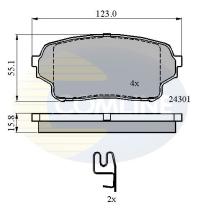 COMLINE CBP31523 - PASTILLAS DE FRENO COMLINE