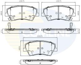 COMLINE CBP32343 - PASTILLAS DE FRENO COMLINE
