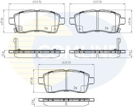 COMLINE CBP32439 - PASTILLAS DE FRENO COMLINE