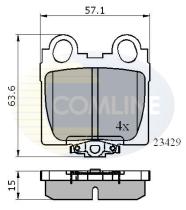 COMLINE CBP3836 - PASTILLAS DE FRENO COMLINE