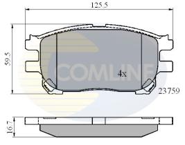 COMLINE CBP01139 - PASTILLAS DE FRENO COMLINE