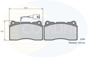 COMLINE CBP16050 - PASTILLAS DE FRENO COMLINE