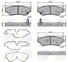 COMLINE CBP31777 - PASTILLAS DE FRENO COMLINE