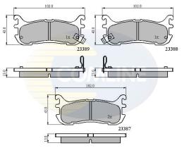 COMLINE CBP3822 - PASTILLAS DE FRENO COMLINE