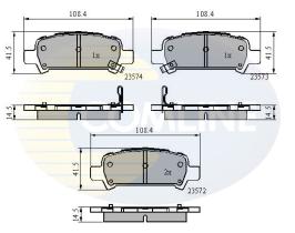 COMLINE CBP3882 - PASTILLAS DE FRENO COMLINE