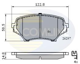 COMLINE CBP31631 - PASTILLAS DE FRENO COMLINE