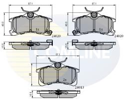 COMLINE CBP3903 - PASTILLAS DE FRENO COMLINE