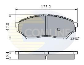 COMLINE CBP0826 - PASTILLAS DE FRENO COMLINE