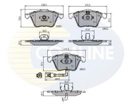 COMLINE CBP11628 - PASTILLAS DE FRENO COMLINE