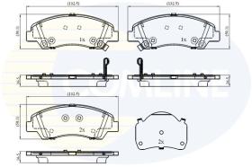 COMLINE CBP32866 - PASTILLAS DE FRENO COMLINE