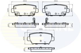 COMLINE CBP33004 - PASTILLAS DE FRENO COMLINE