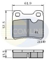 COMLINE CBP0117 - PASTILLAS DE FRENO COMLINE