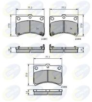 COMLINE CBP3801 - PASTILLAS DE FRENO COMLINE