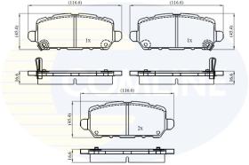 COMLINE CBP32332 - PASTILLAS DE FRENO COMLINE