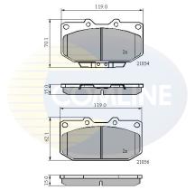 COMLINE CBP3829 - PASTILLAS DE FRENO COMLINE