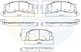 COMLINE CBP3746 - PASTILLAS DE FRENO COMLINE