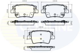 COMLINE CBP32858 - PASTILLAS DE FRENO COMLINE