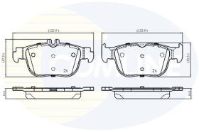 COMLINE CBP02868 - PASTILLAS DE FRENO COMLINE