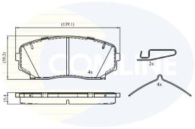 COMLINE CBP33003 - PASTILLAS DE FRENO COMLINE
