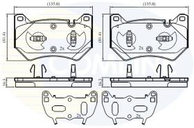 COMLINE CBP02778 - PASTILLAS DE FRENO COMLINE