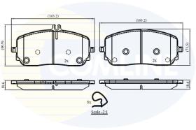 COMLINE CBP02863 - PASTILLAS DE FRENO COMLINE